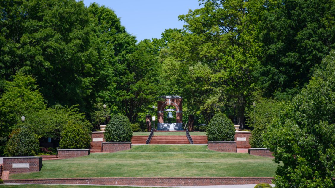 Carillon Garden image during the Spring 2020 semester