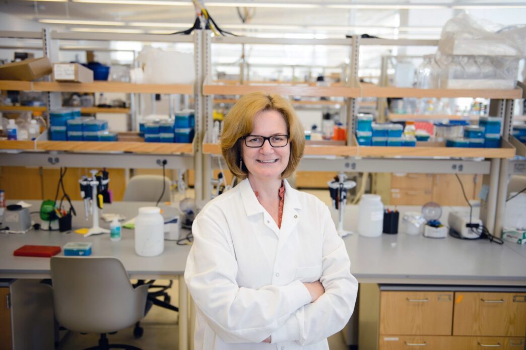 Barbara Campbell in the lab