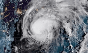 Satellite hurricane image