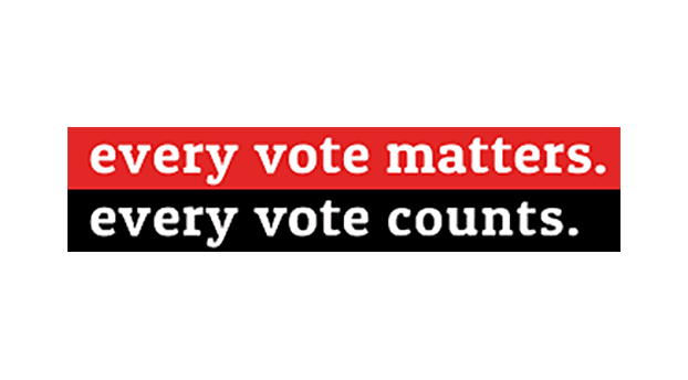 Every vote matters logo