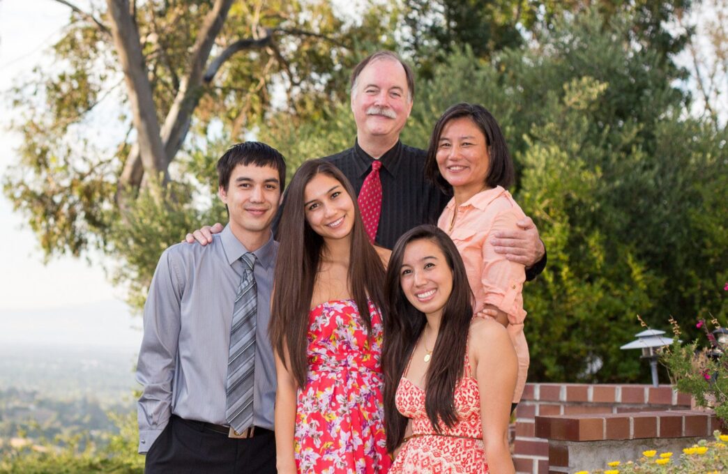 Bill Paseman and his family pose for a photo.