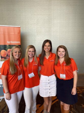 From left the right: Jena Hanna, Emily Wilson, Addie Stone, Liza Wilson