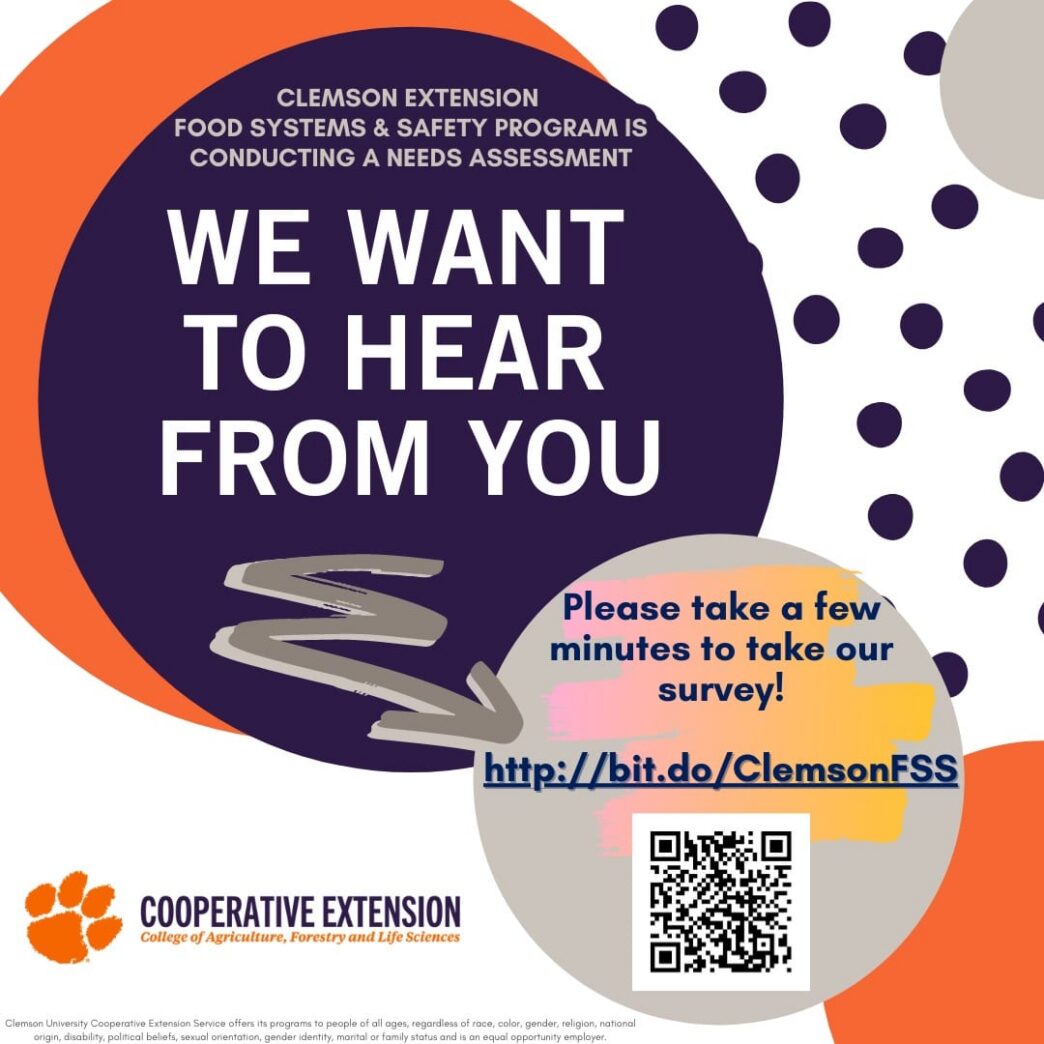 Picture of FSS survey link and QR Code.