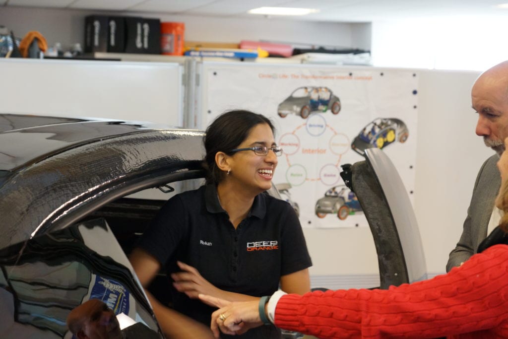 Rivkah Saldanha (M.S. '14) led a team of automotive engineering graduate students to build a GM-sponsored vehicle prototype.