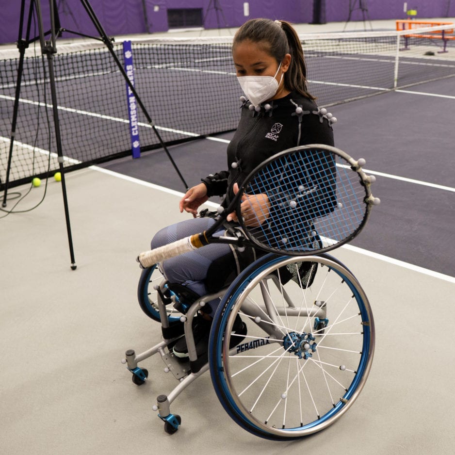 Clemson researchers study athletic performance in wheelchair tennis