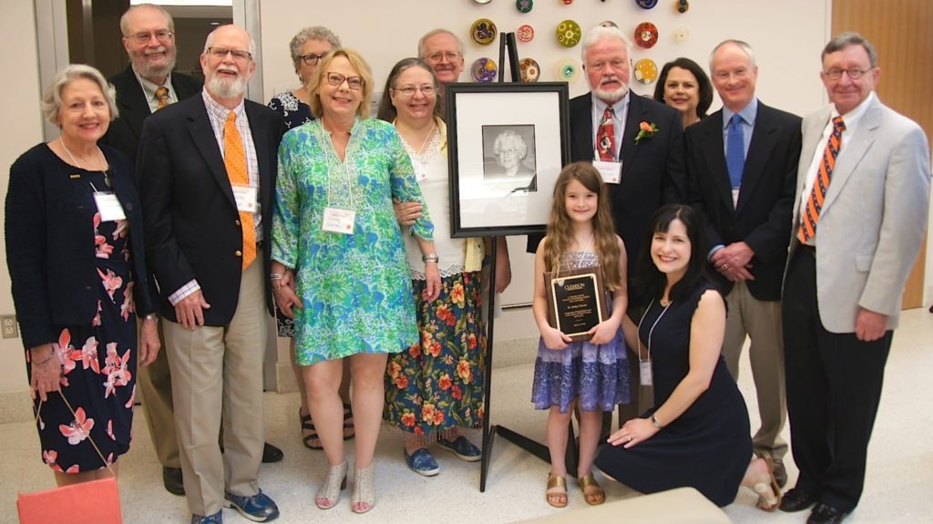 Craven family presentation at the 2018 Lever Hall of Fame.