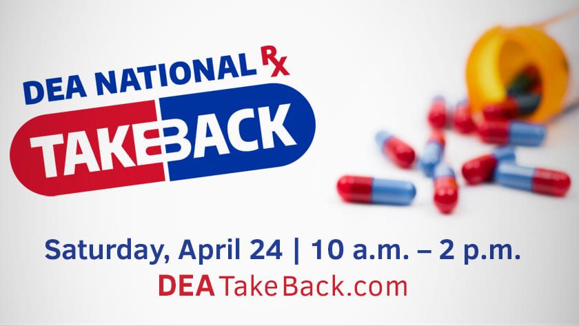 DEA National Drug Take Back Day graphic