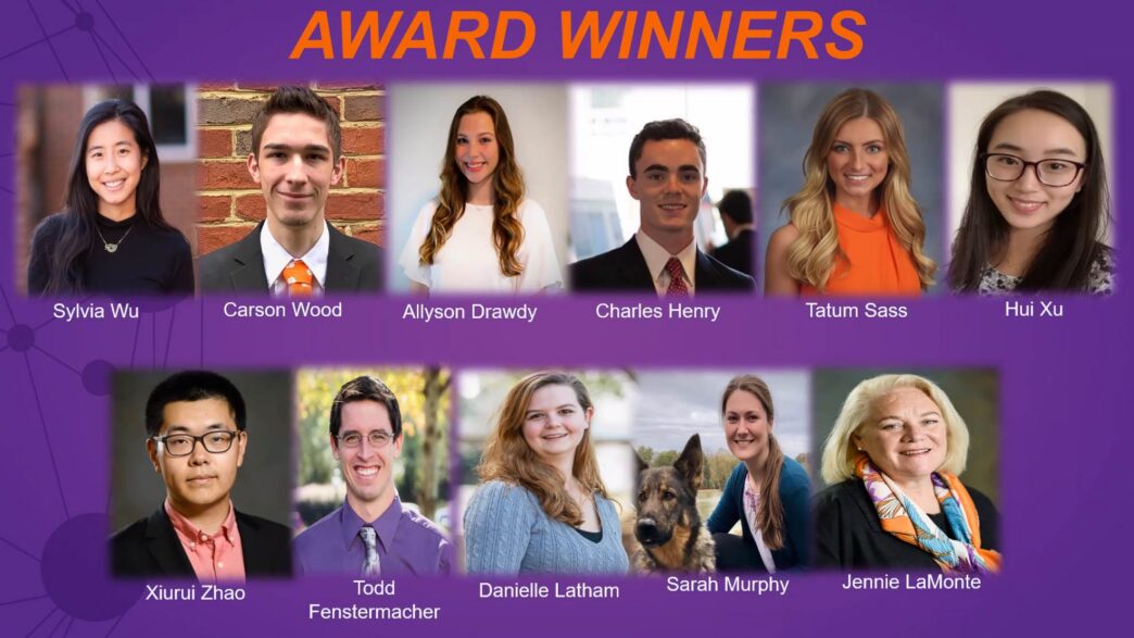Eleven headshots of students and a staff member who won College of Science awards