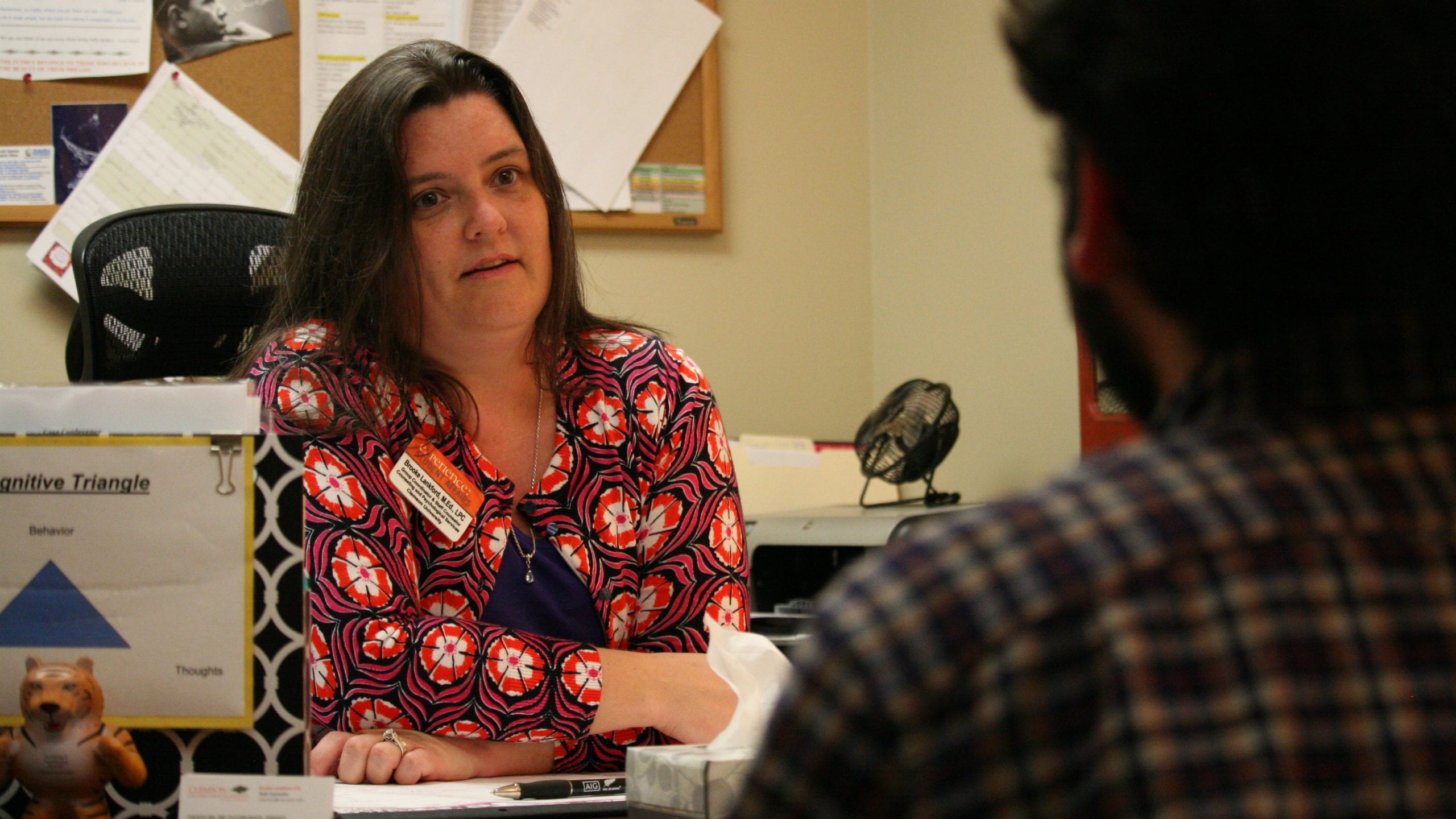Dr. Brooke Lankford, who coordinates group services for Counseling and Psychological Services (CAPS) at Clemson