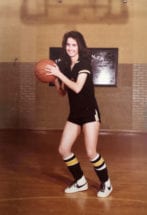 Kim Alexander at age 18 as point guard for the Tamassee-Salem Eagles