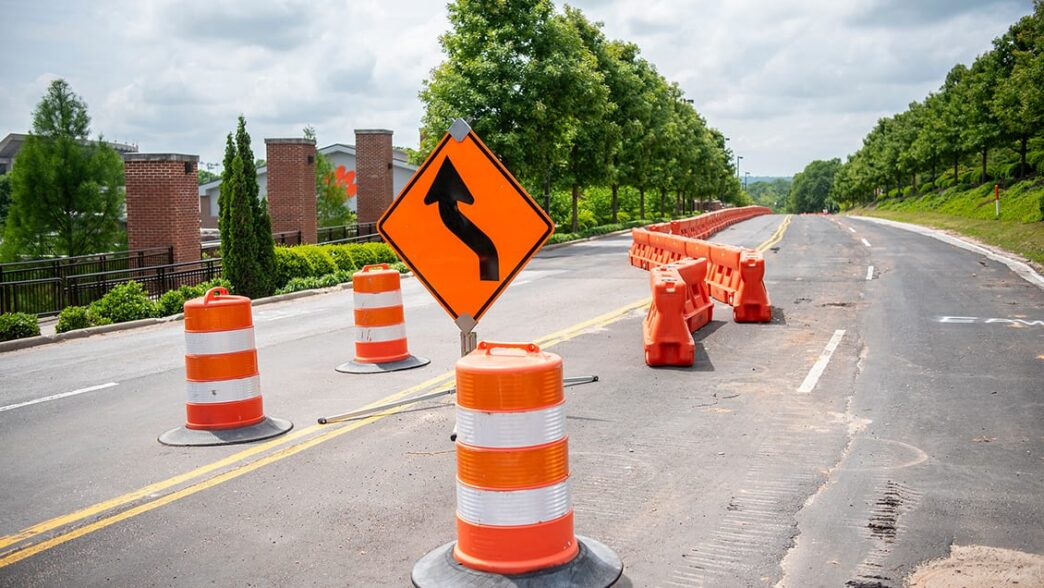 Photo of road construction