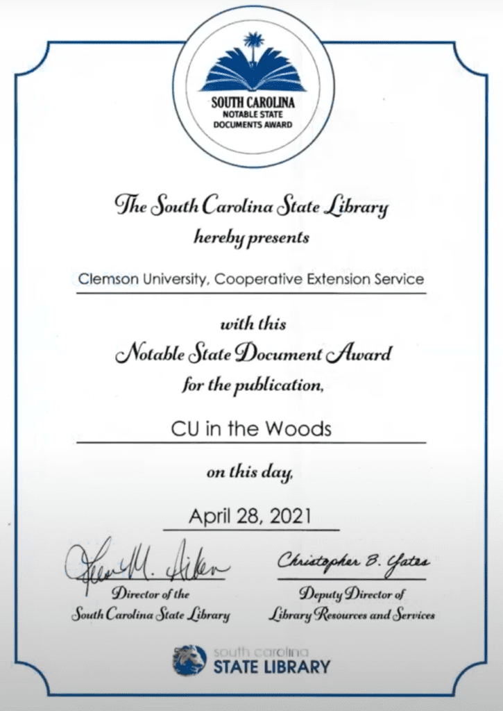 CU In The Woods State Document Award