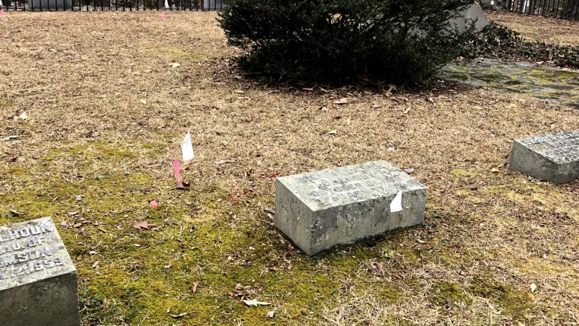 unmarked grave