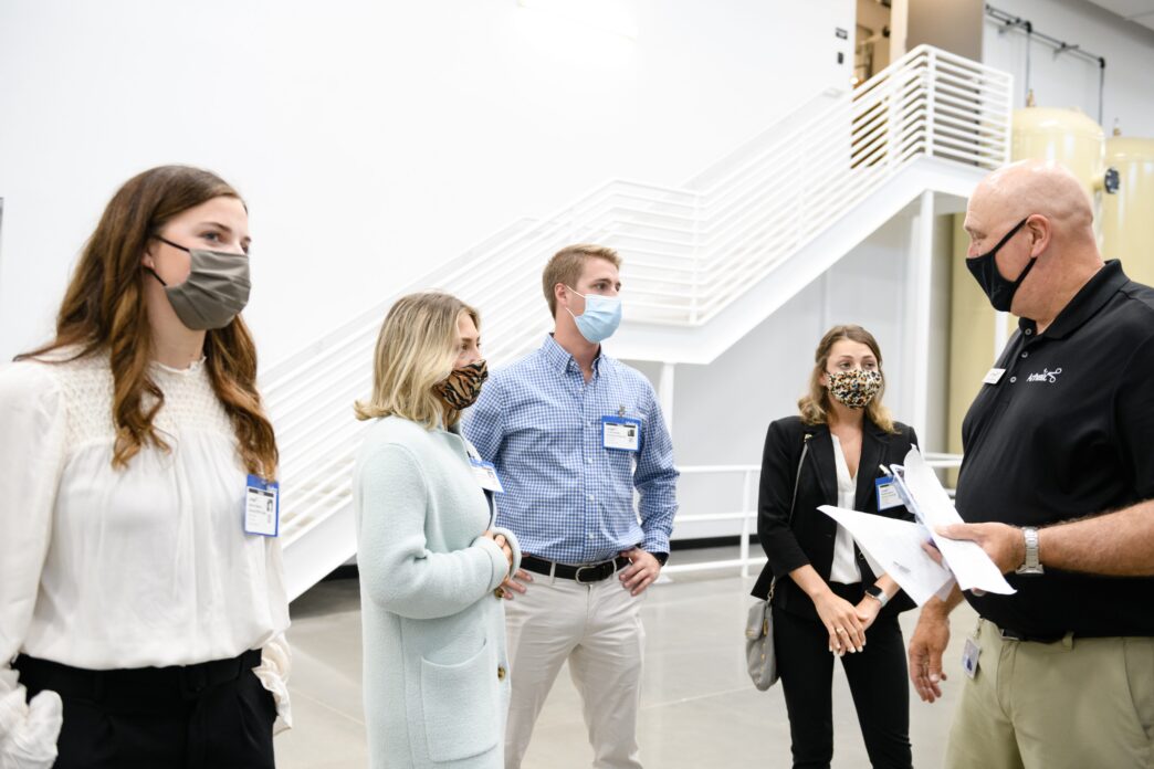 Students on a tour of Arthrex