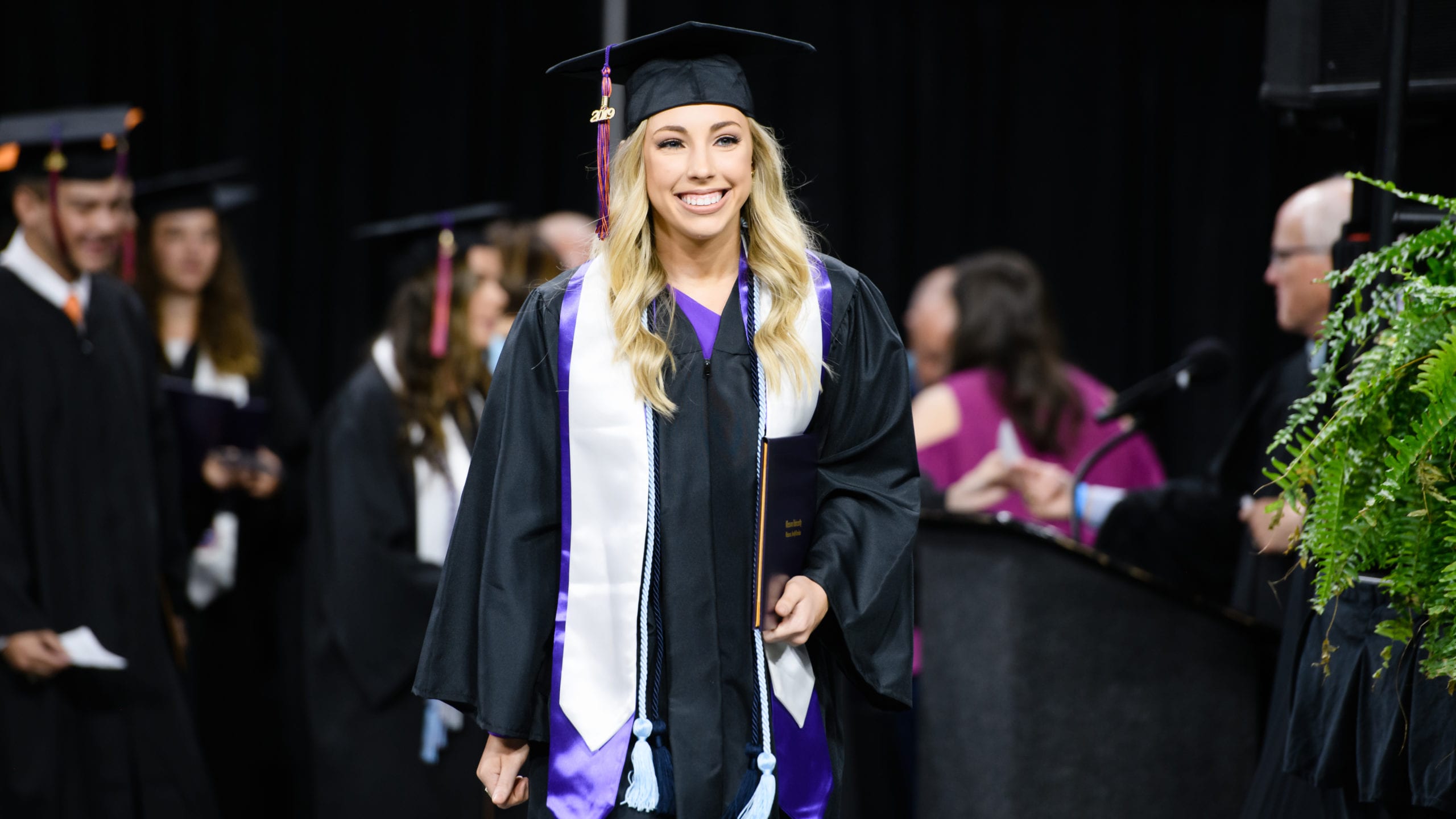 Makayla Stark earns her undergraduate psychology degree in May 2019