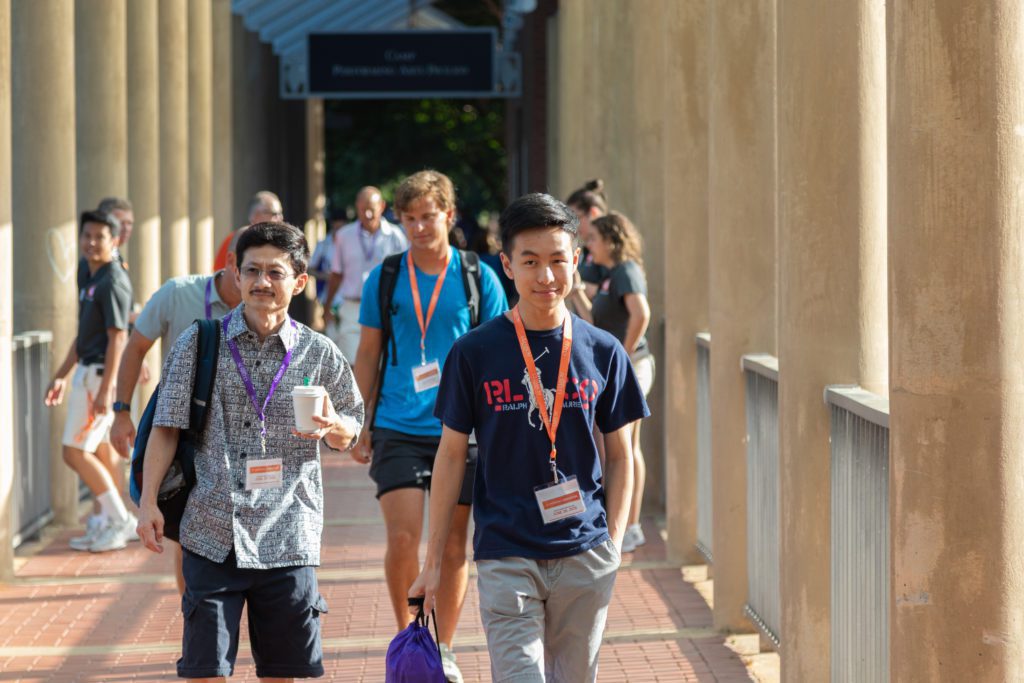 Students and parents attend Orientation on Clemson's campus in 2019