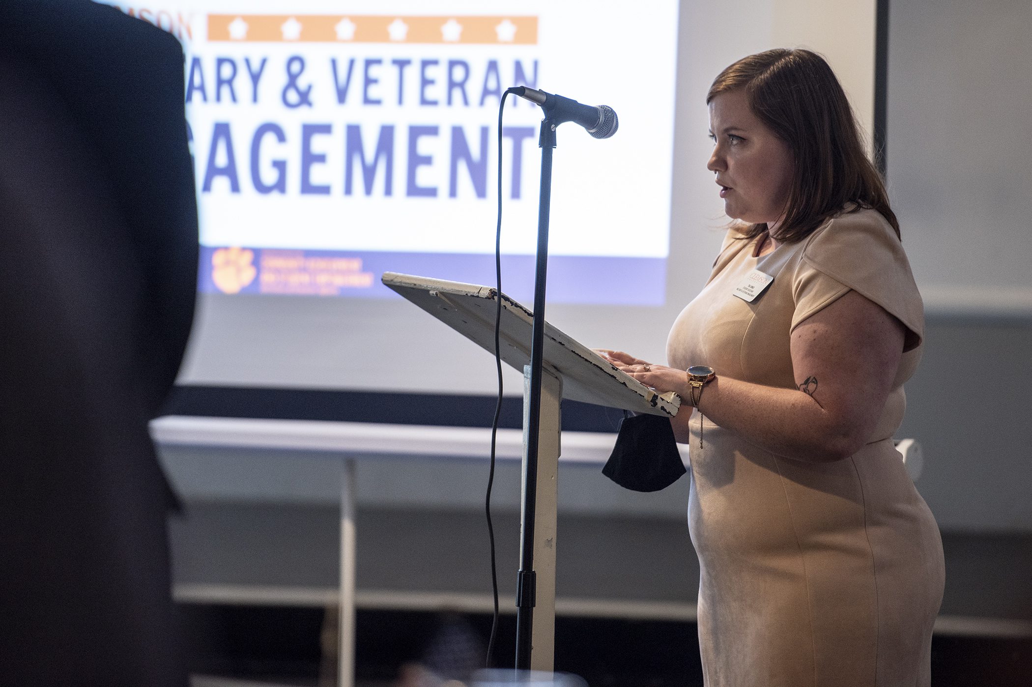 Tia Jones is a student veteran assistant in the office of Military and Veteran Engagement
