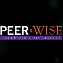 Logo for PEER & WISE: The mission of Programs for Educational Enrichment and Retention (PEER) and Women in Science and Engineering (WISE) is to educate, recruit and retain underrepresented populations in STEM fields through mentoring, academic coaching, counseling and academic enrichment.