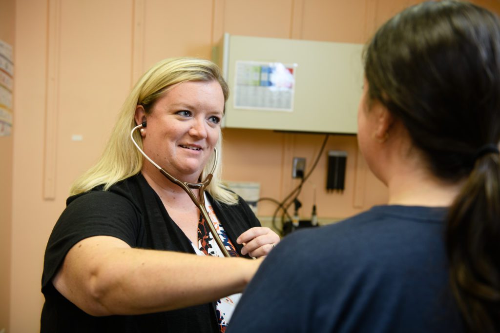 Allison Honea serves as a nurse practitioner at Redfern Health Center
