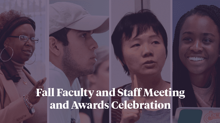 Program cover - Faculty-Staff Awards Celebration