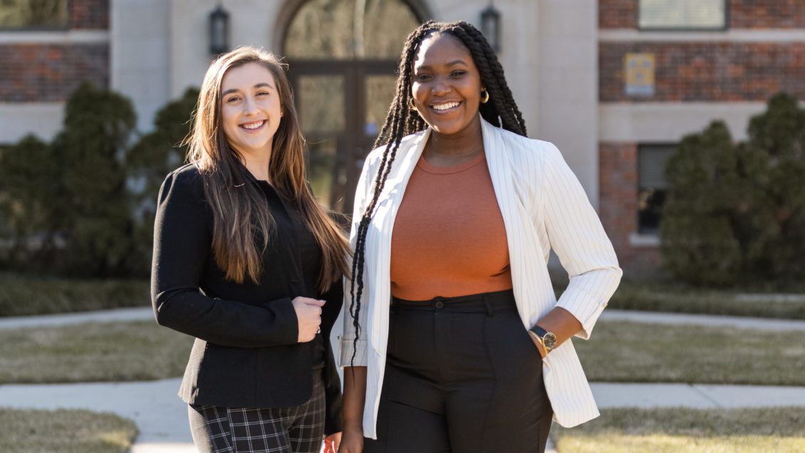 Lauren Parker and Bat'sé Smart, interpersonal violence response coordinators at Clemson University