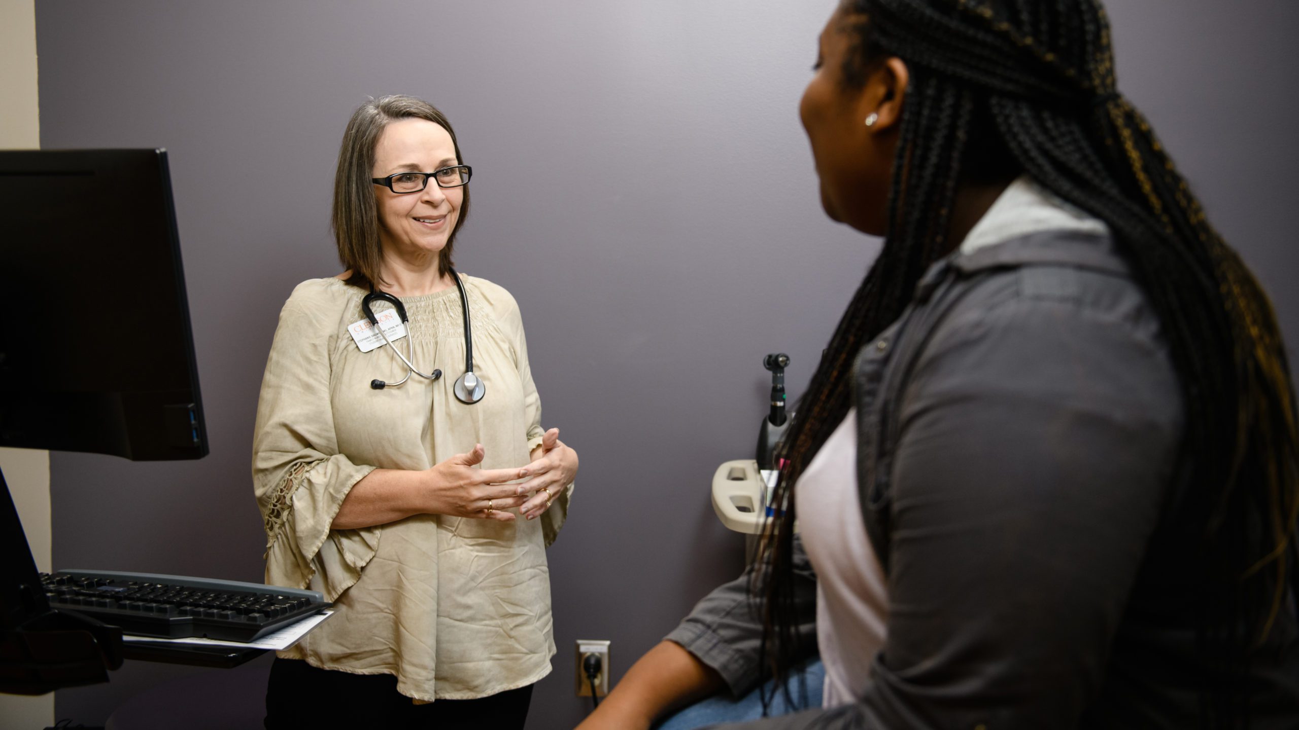 Stephanie Bagwell serves as a nurse practitioner at Redfern Health Center
