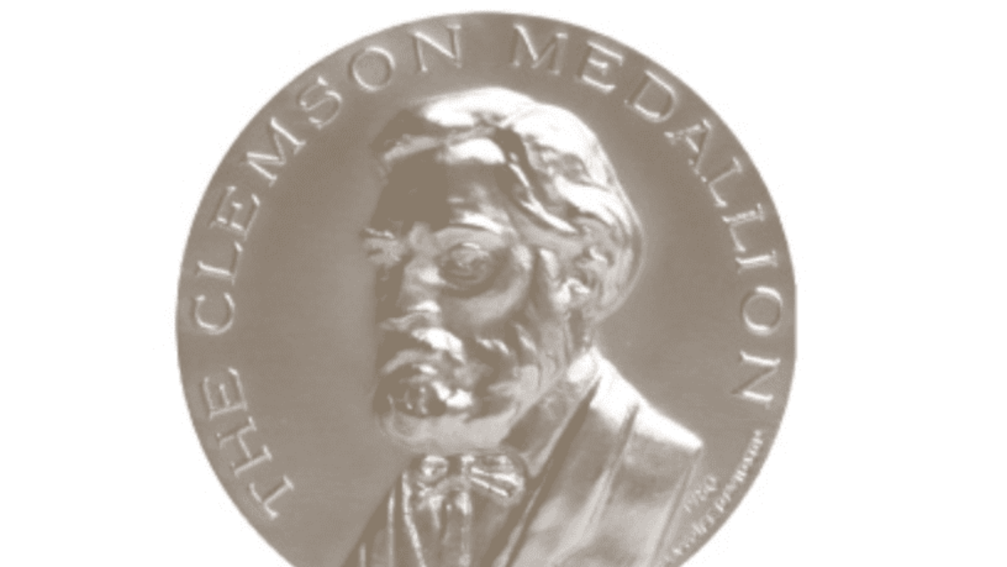 Thumbnail image of the Clemson Medallion, picturing a bust of Thomas Green Clemson