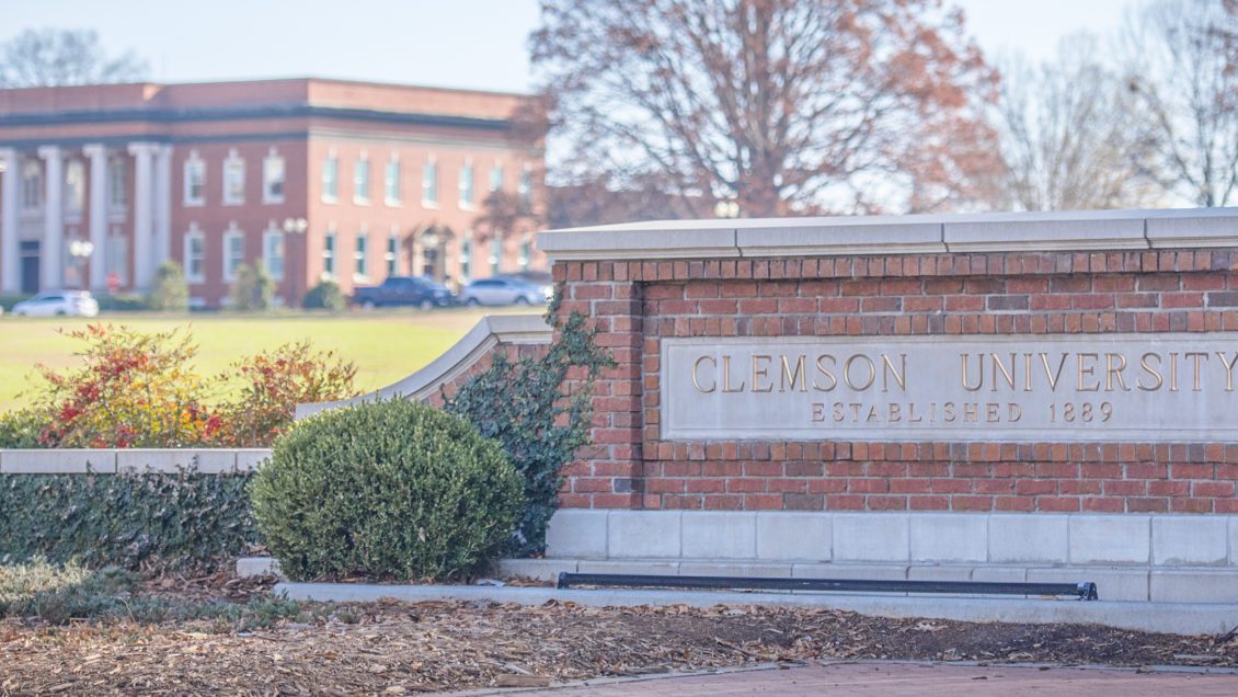Clemson University sign