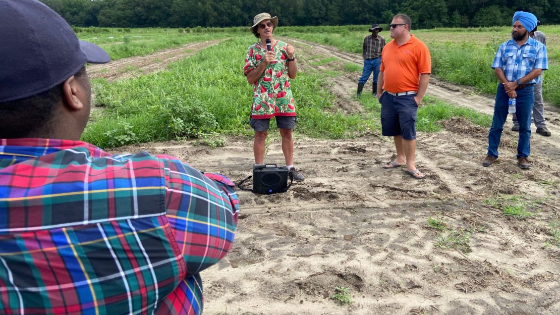 Gilbert Miller, Clemson Extension vegetable specialist and field day coordinator, talks about how the Clemson Extension statewide weather monitoring network will benefit South Carolina growers.