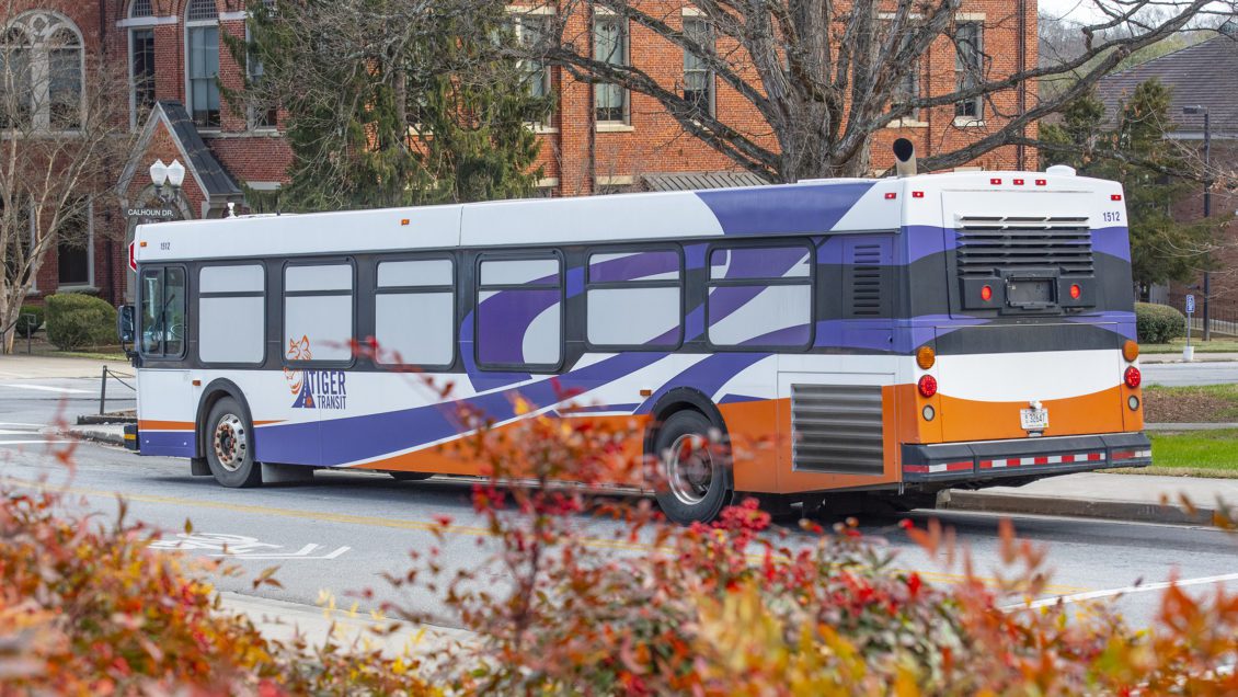 Tiger Transit navigates main campus at Clemson