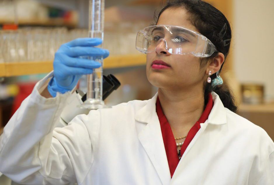 Sruthi Narayanan in her Clemson lab.