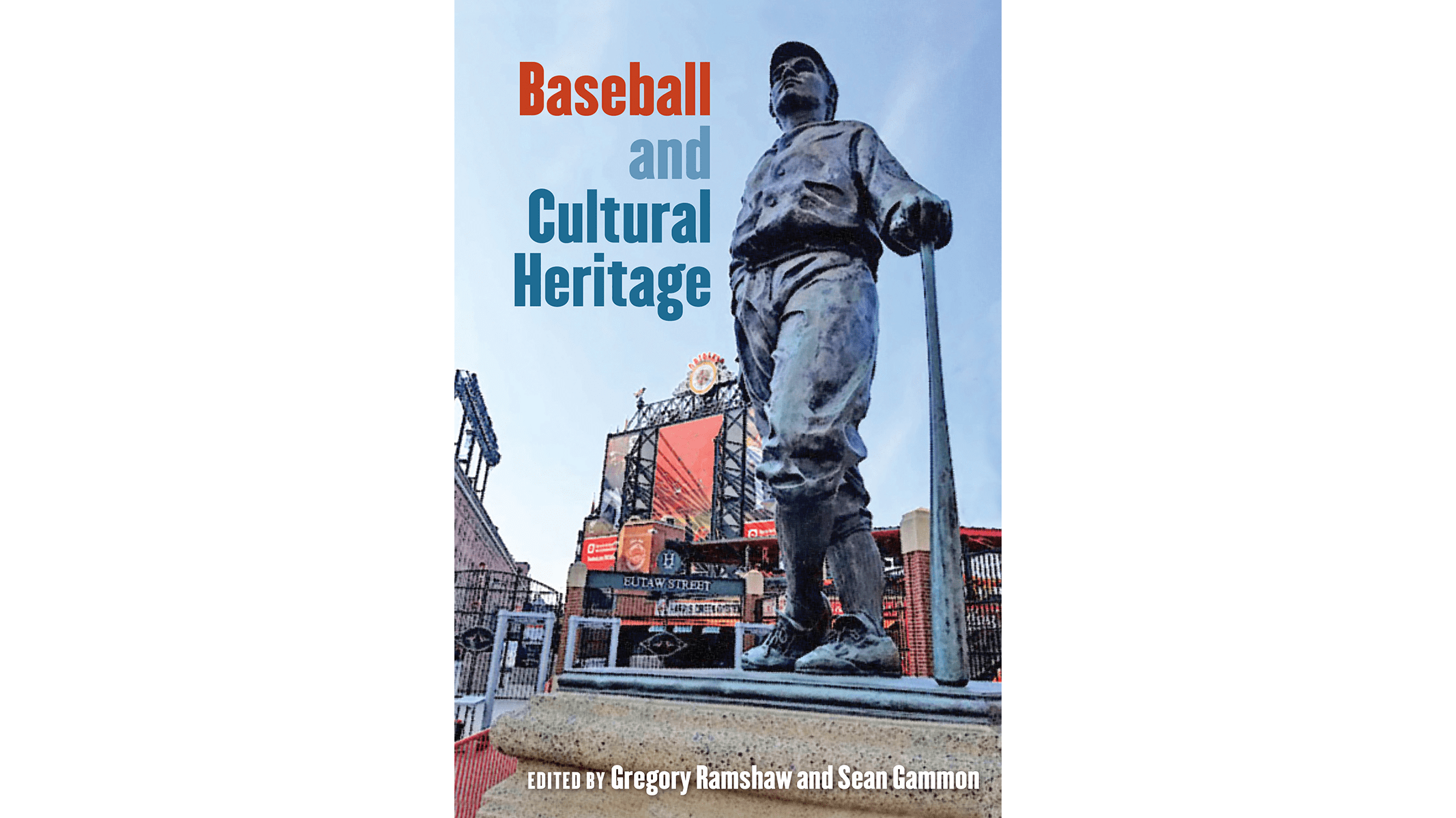 A front page of the book "Baseball and Cultural Heritage."