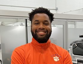 A headshot of Presley Ihezue at the Clemson University International Center for Automotive Research.