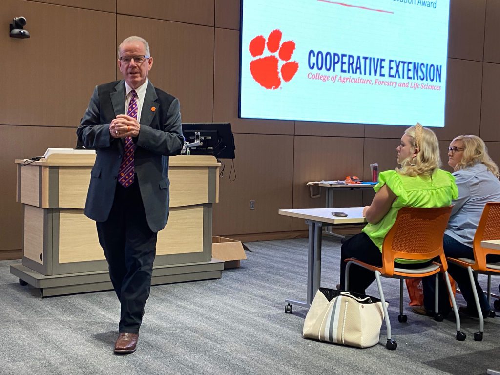 Tom Dobbins, Clemson Extension director, talks about the important roles women play in South Carolina agriculture and the Clemson Cooperative Extension Service.