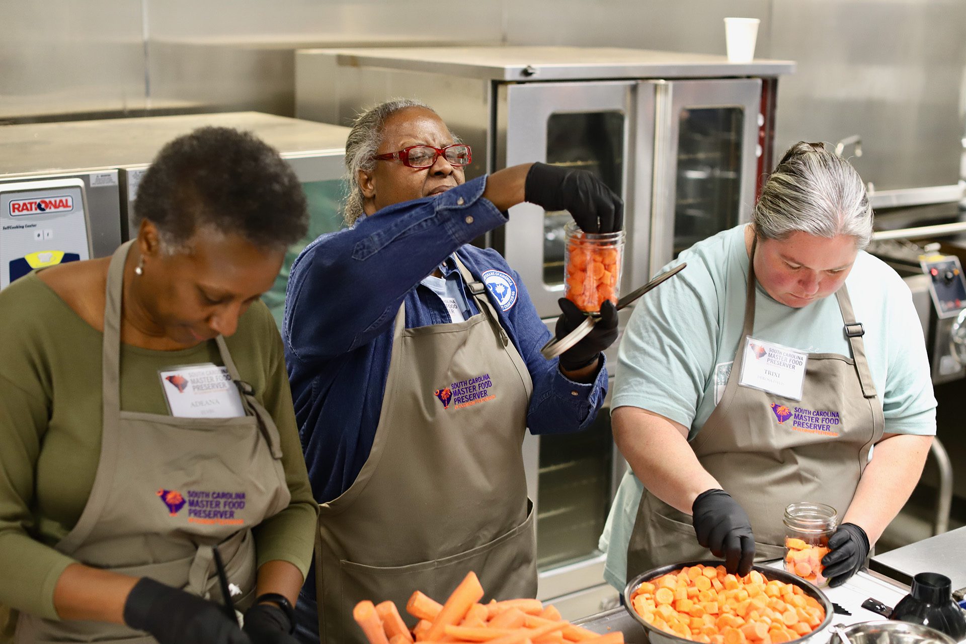 Participants in the first-ever Clemson Extension Master Food Preserver class learn how to teach people in their communities about food preservation.