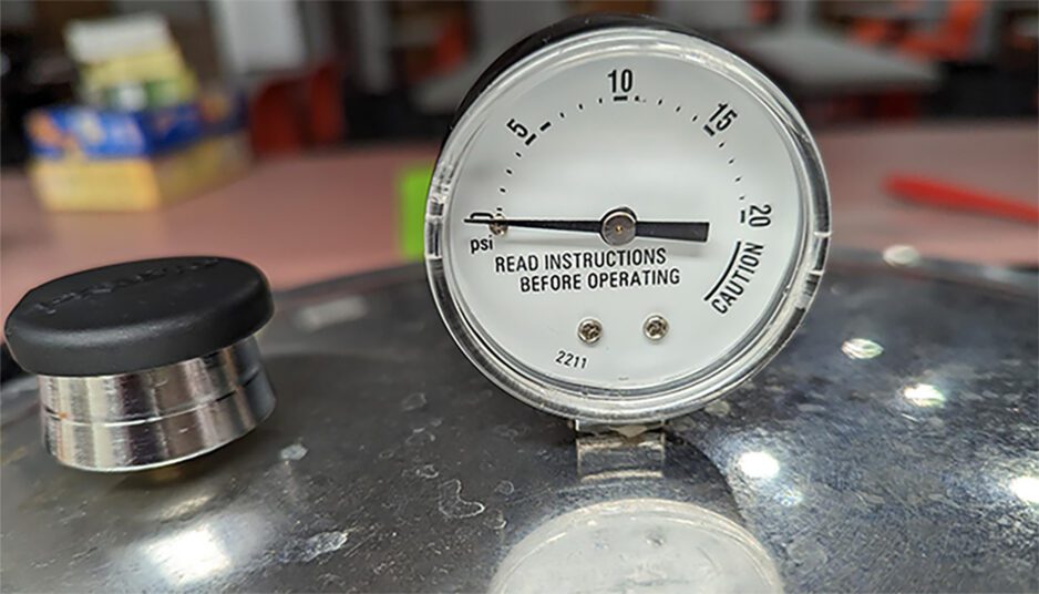Contact the local Clemson Extension office to have pressure canning dial gauges checked before the canning season starts.