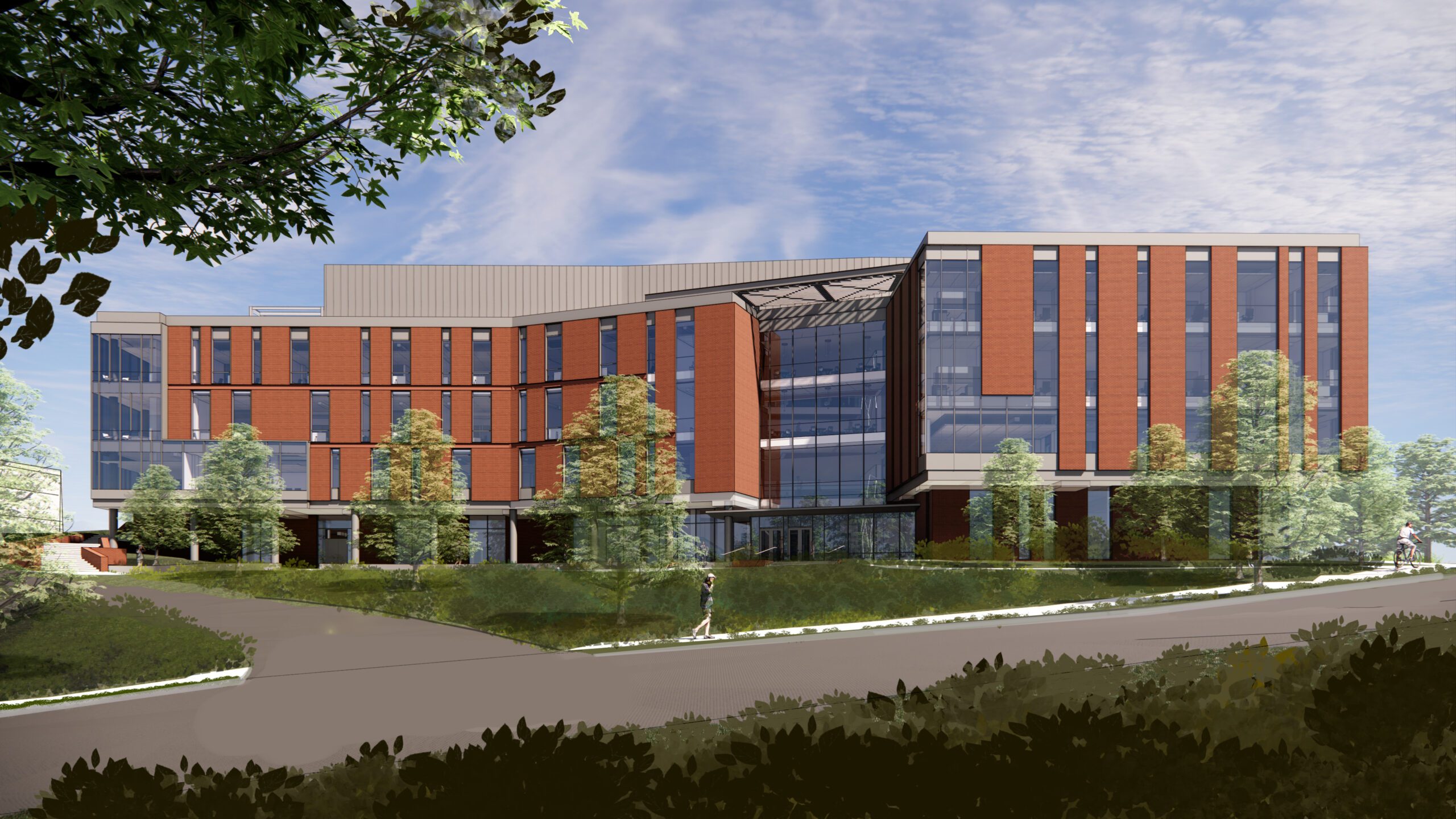 A rendering of the completed Advanced Materials and Innovation Complex (AMIC).