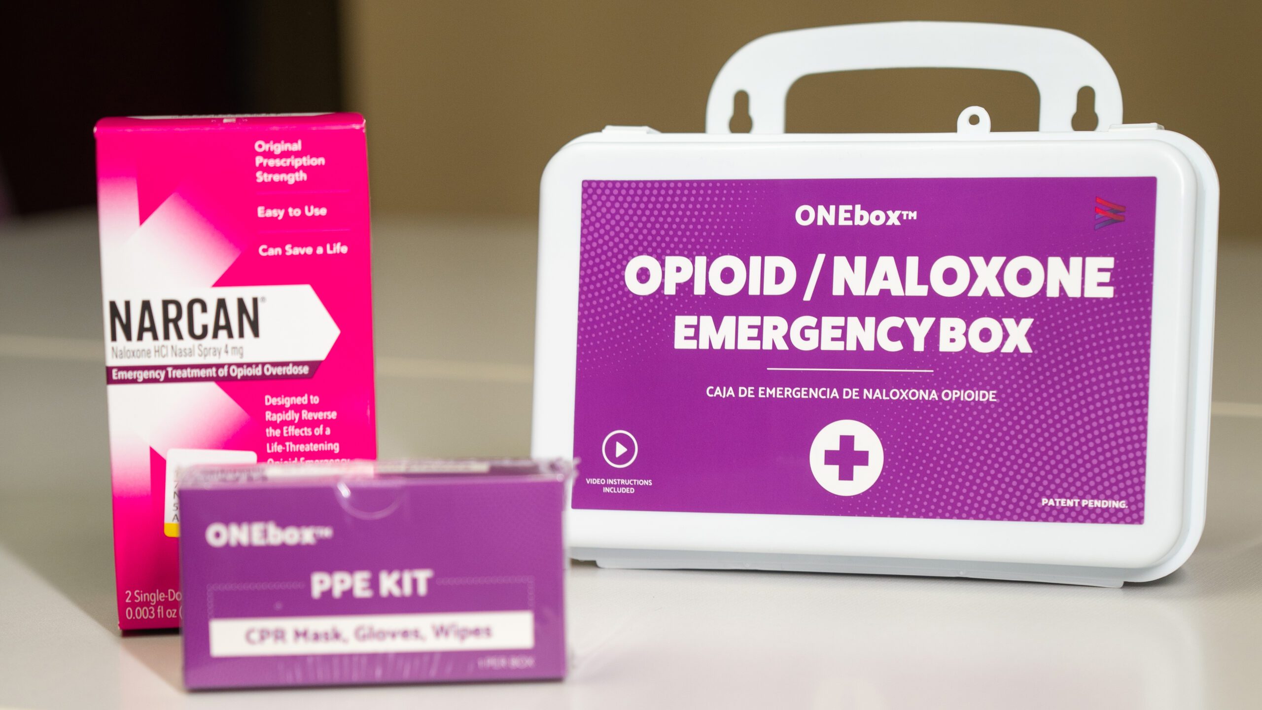 Emergency opioid overdose reversal kit, known as ONEbox
