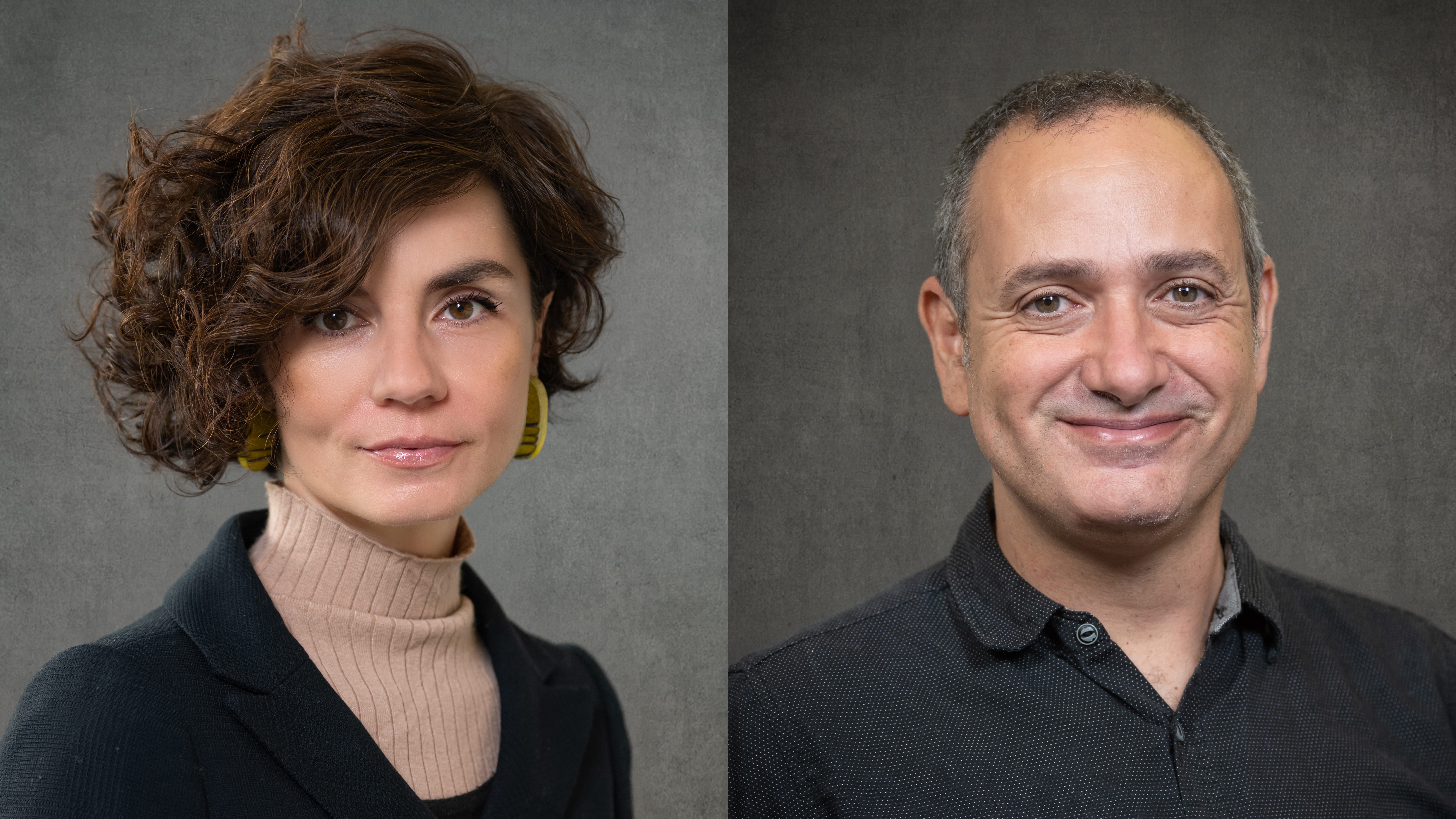 Photos Co-Directors of the Master of Architecture program, Andreea Mihalache (left) and David Franco (right).