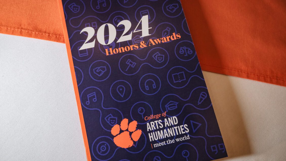 A pamphlet titled, "2024: Honors and Awards" for the College of Arts and Humanities.