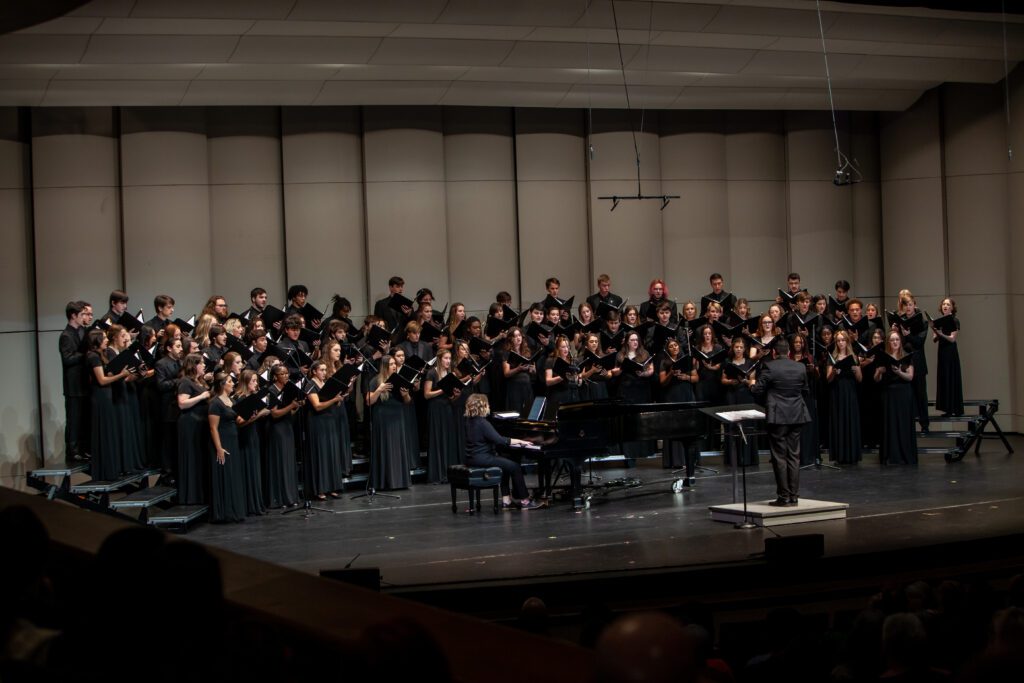 CU Singers performs at a past concert.