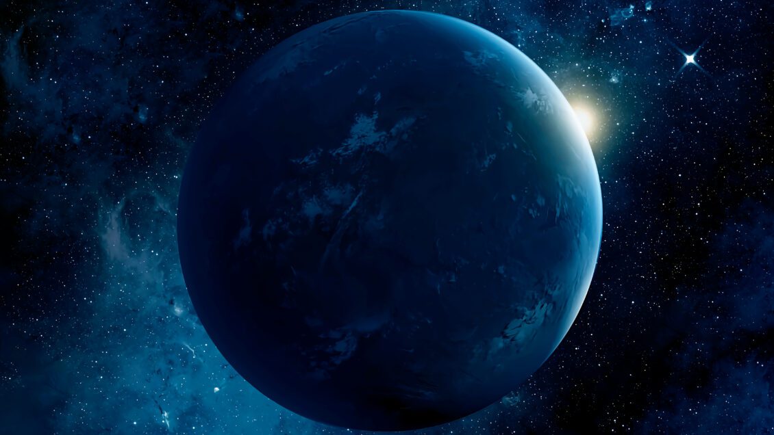 An exoplanet similar to Earth. Elements of this image furnished by NASA. High quality photo