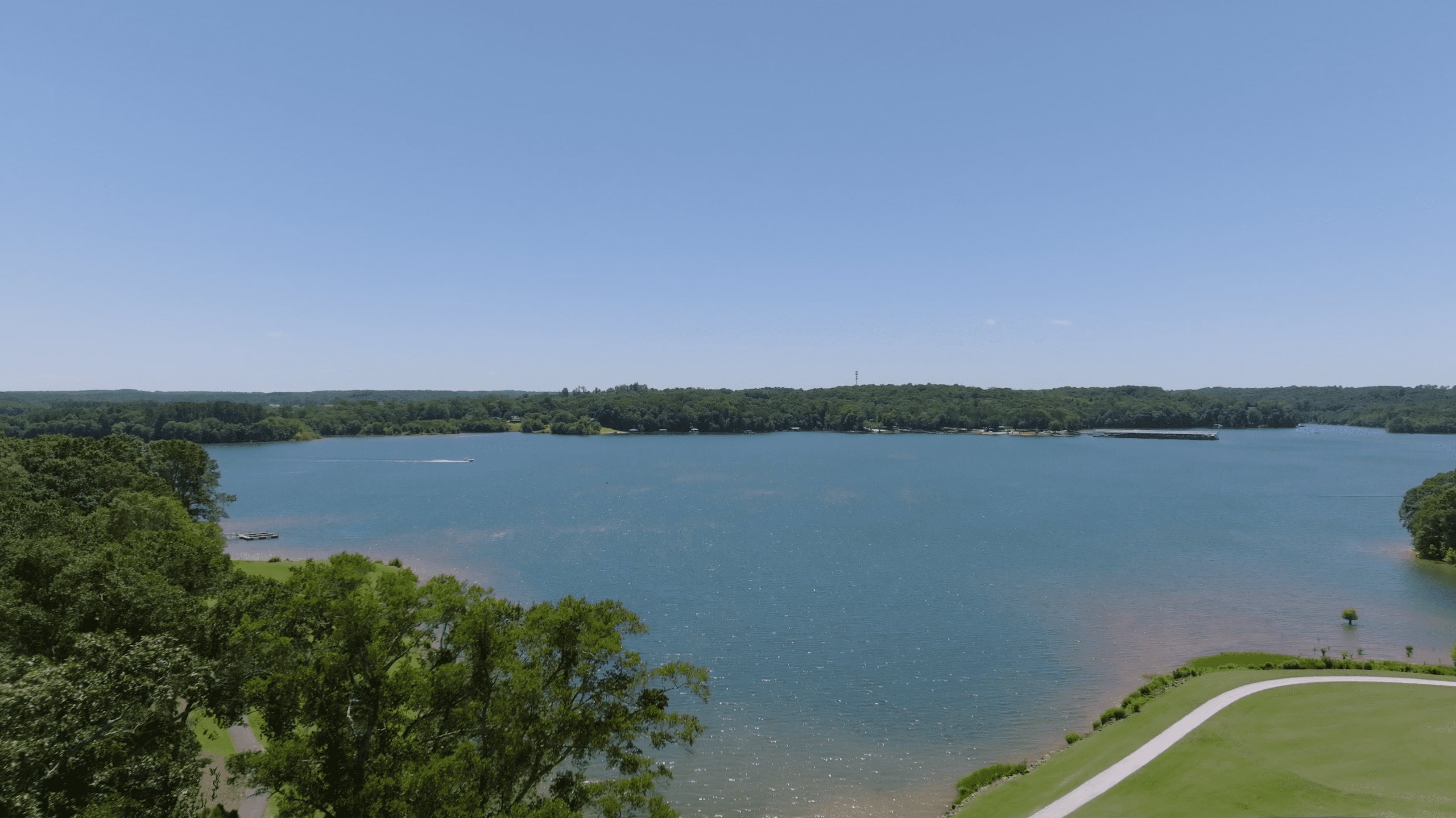 Aerial view of Lake Hartwell