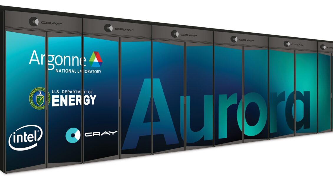 A picture of the Aurora Exascale Supercomputer, which will be only the second supercomputer in the world able to operate at the exascale level.