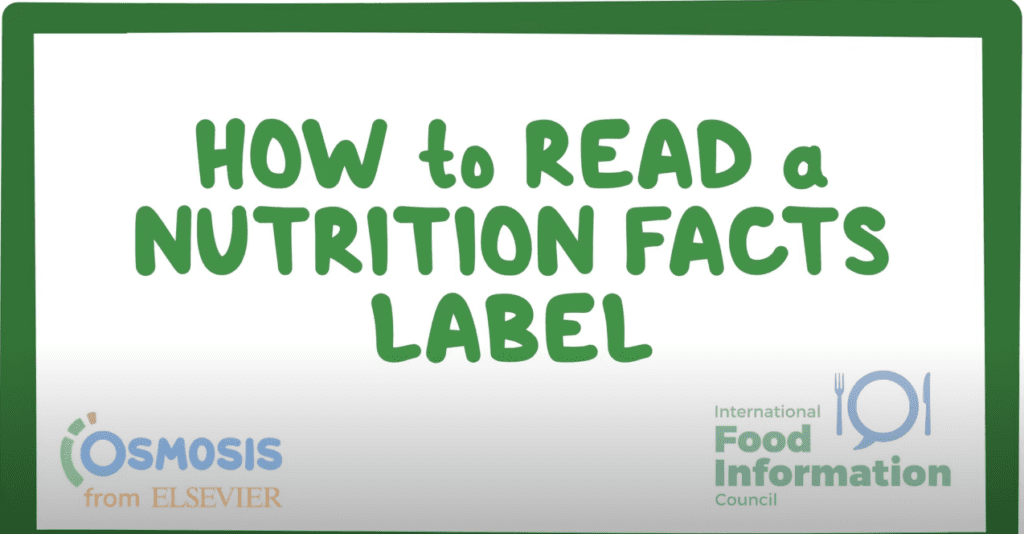 A preview image of a YouTube video entitled, "How to read a nutrition facts label."