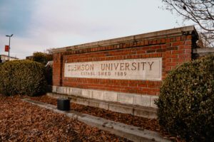 Campus sign at Bowman Field