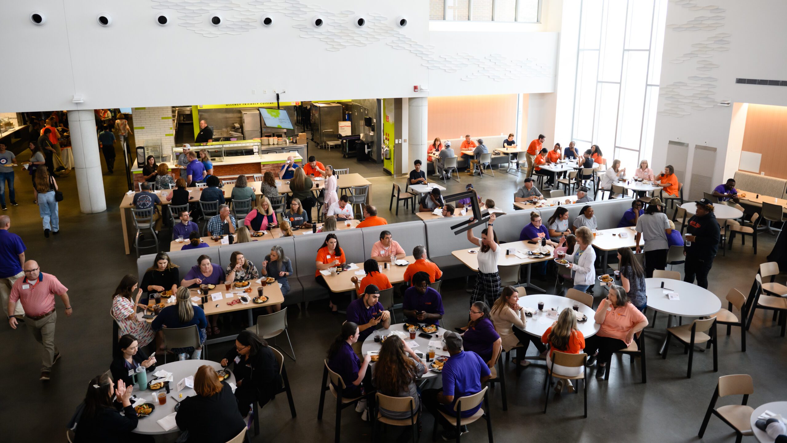 Clemson employees eat at The Dish at McAlister Hall.