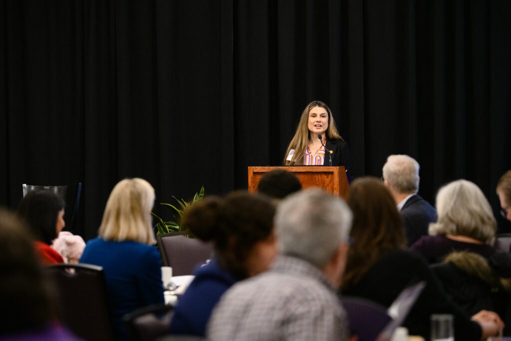 Ece Erdogmus speaks at the Human-Centered Building Design Symposium