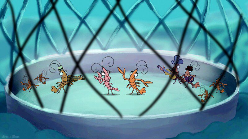 Still shot taken from David Donar's award-winning "Crawfish Dance"