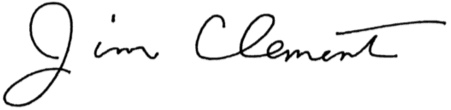 The signature of President Jim Clements